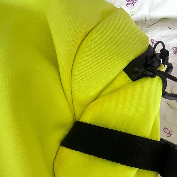Moncler Fragment Neon Yellow and Black Backpack